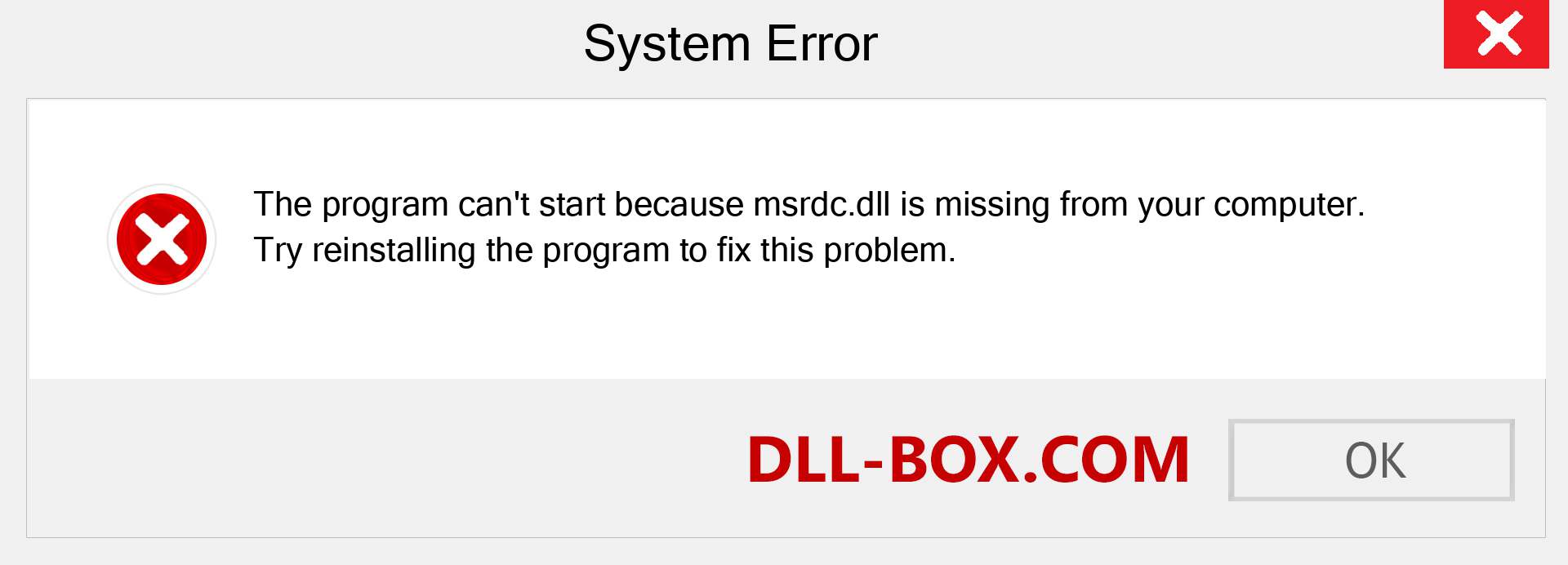 msrdc.dll file is missing?. Download for Windows 7, 8, 10 - Fix  msrdc dll Missing Error on Windows, photos, images