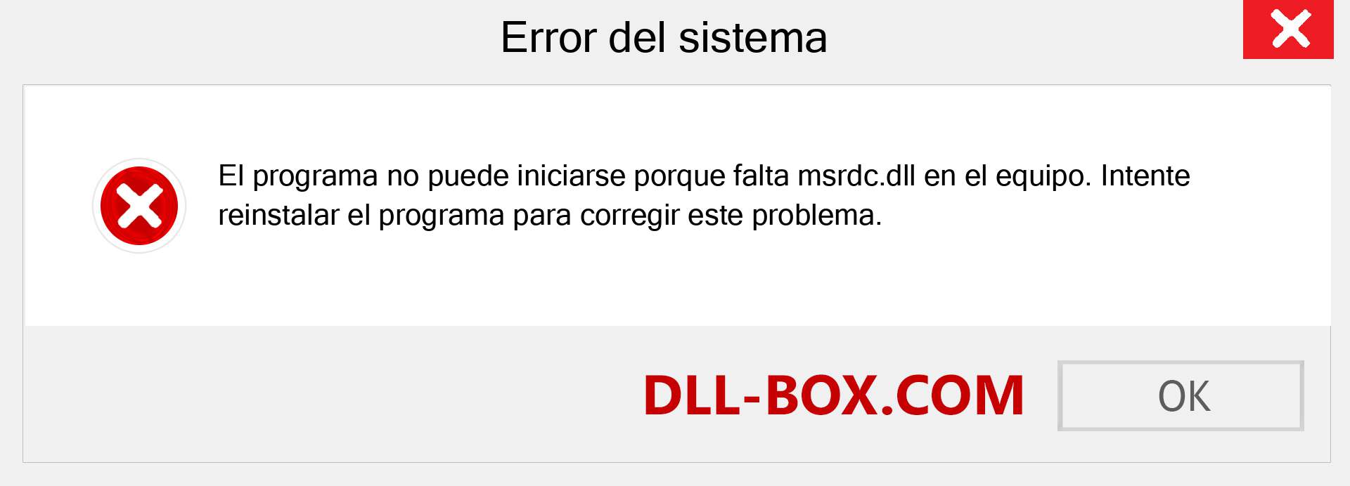 ¿Falta el archivo msrdc.dll ?. Descargar para Windows 7, 8, 10 - Corregir msrdc dll Missing Error en Windows, fotos, imágenes